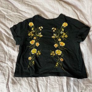 Embroidered Crop Top